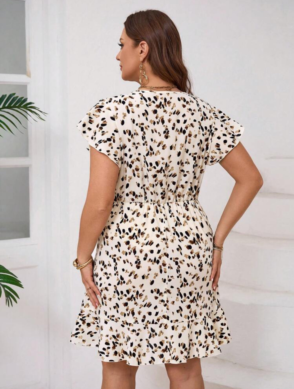 #5220 Simple Polka Dot Dress