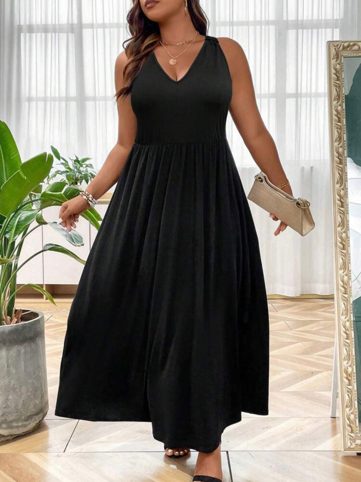 Hollow Out Back Dress