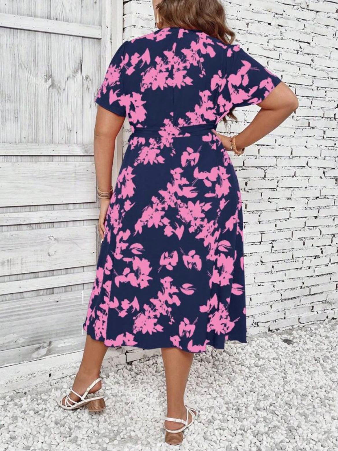 Knot Side Wrap Dress