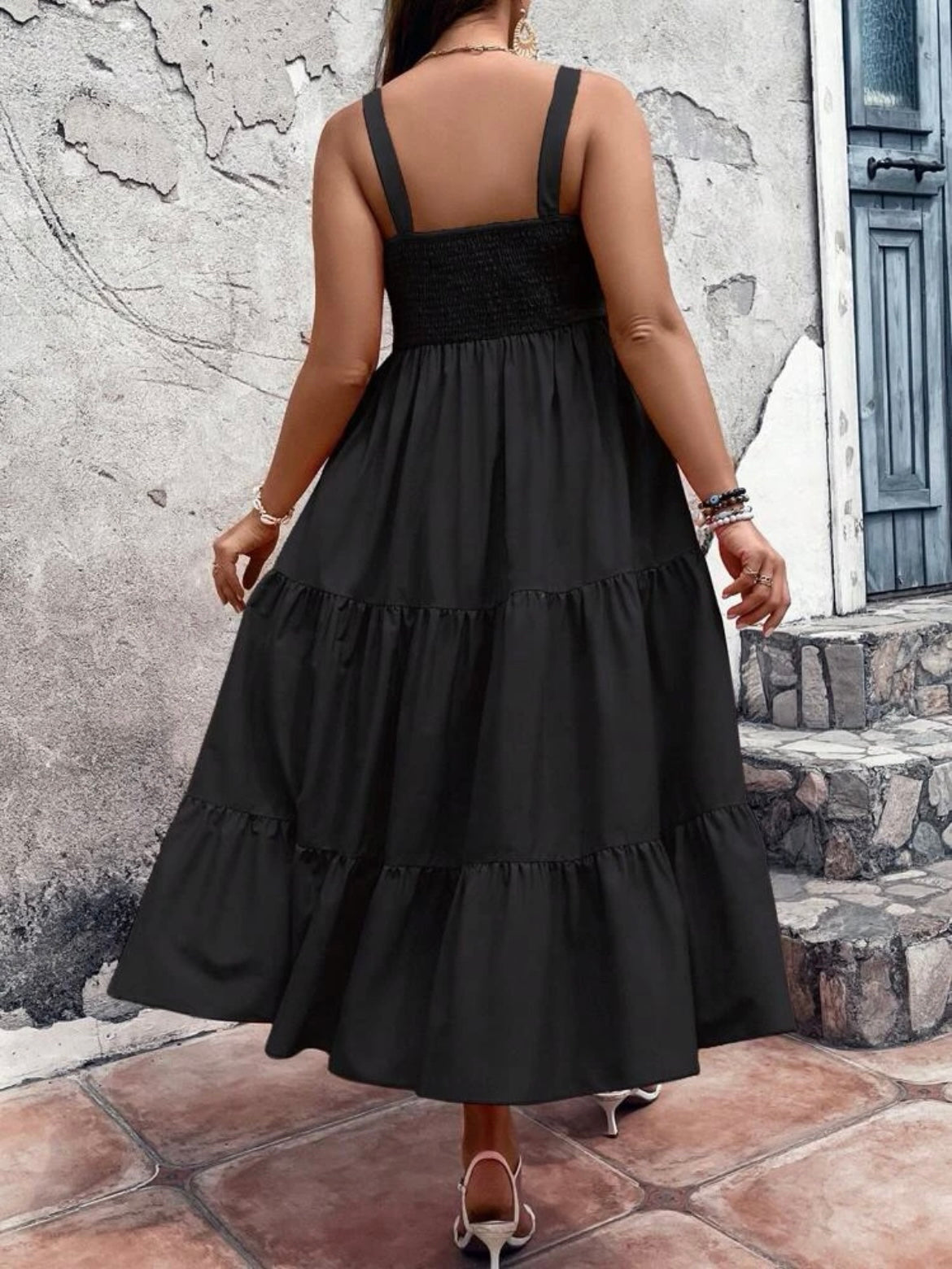 Ruffle Hem Cami Dress