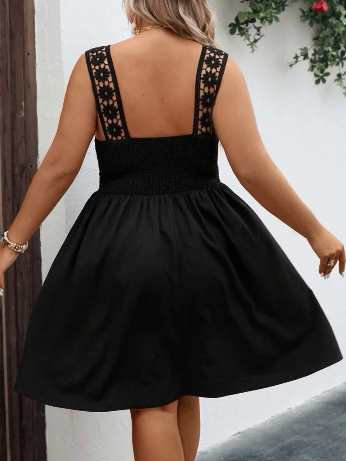 Lace Insert Cami Dress