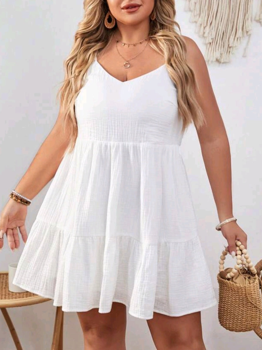 Ruffle Hem Cami Dress *COTTON