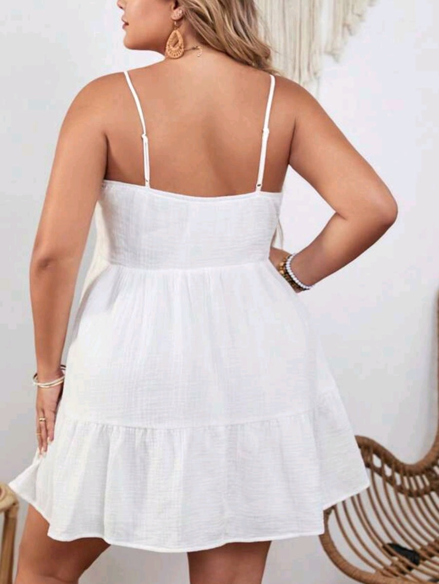Ruffle Hem Cami Dress *COTTON