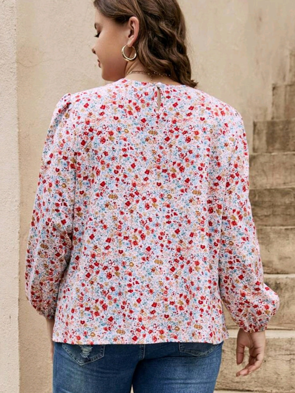 Lantern Sleeve Blouse