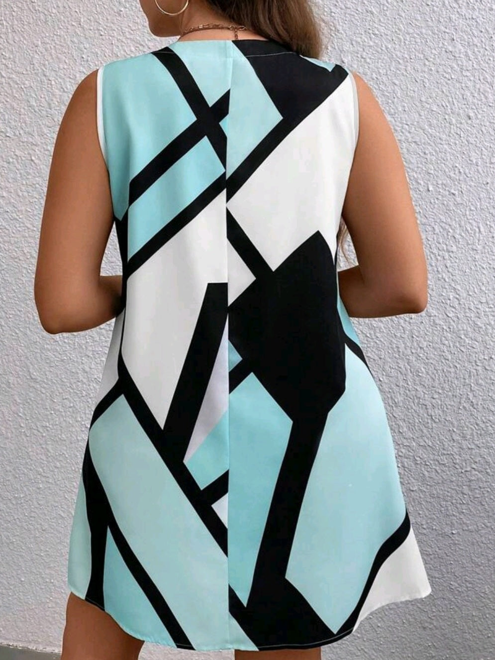Geo Print Tank Dress