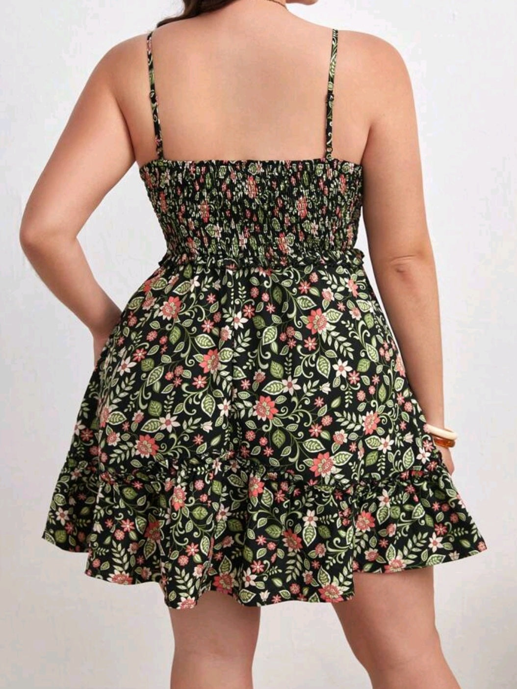 Ruffle Hem Cami Dress