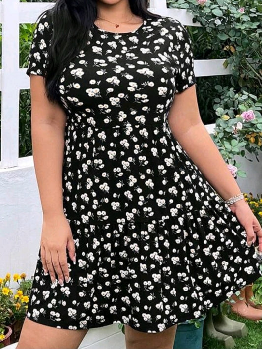 #1423 Ditsy Floral Dress