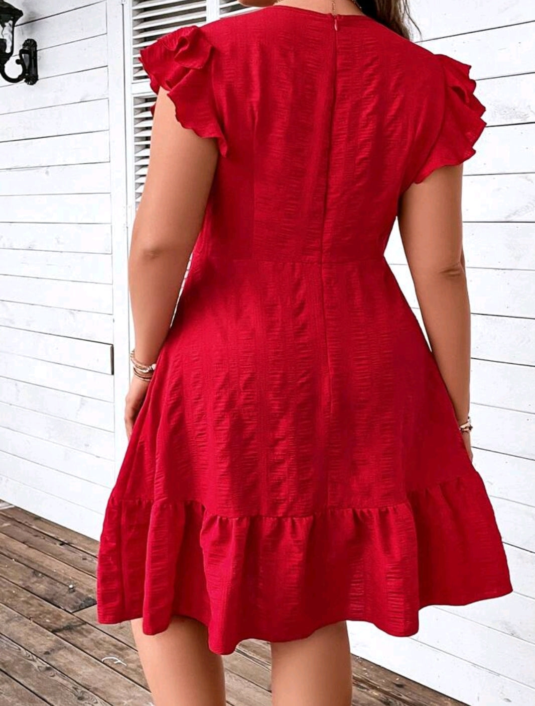Ruffle Hem Dress