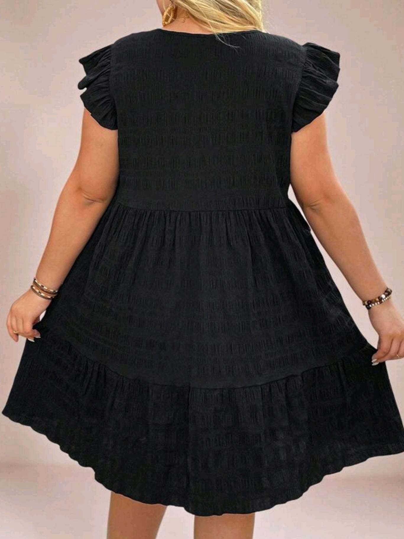 4579 Casual Short Sleeve Crew Neck Mini Dress