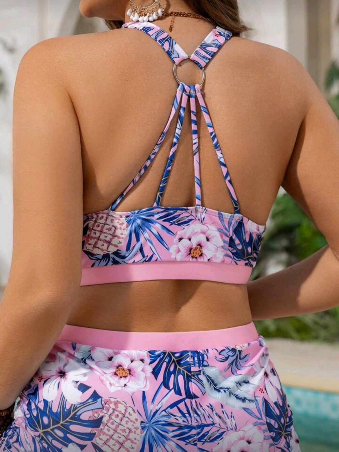 7113 3pcs Tankini Swimwear with coverup