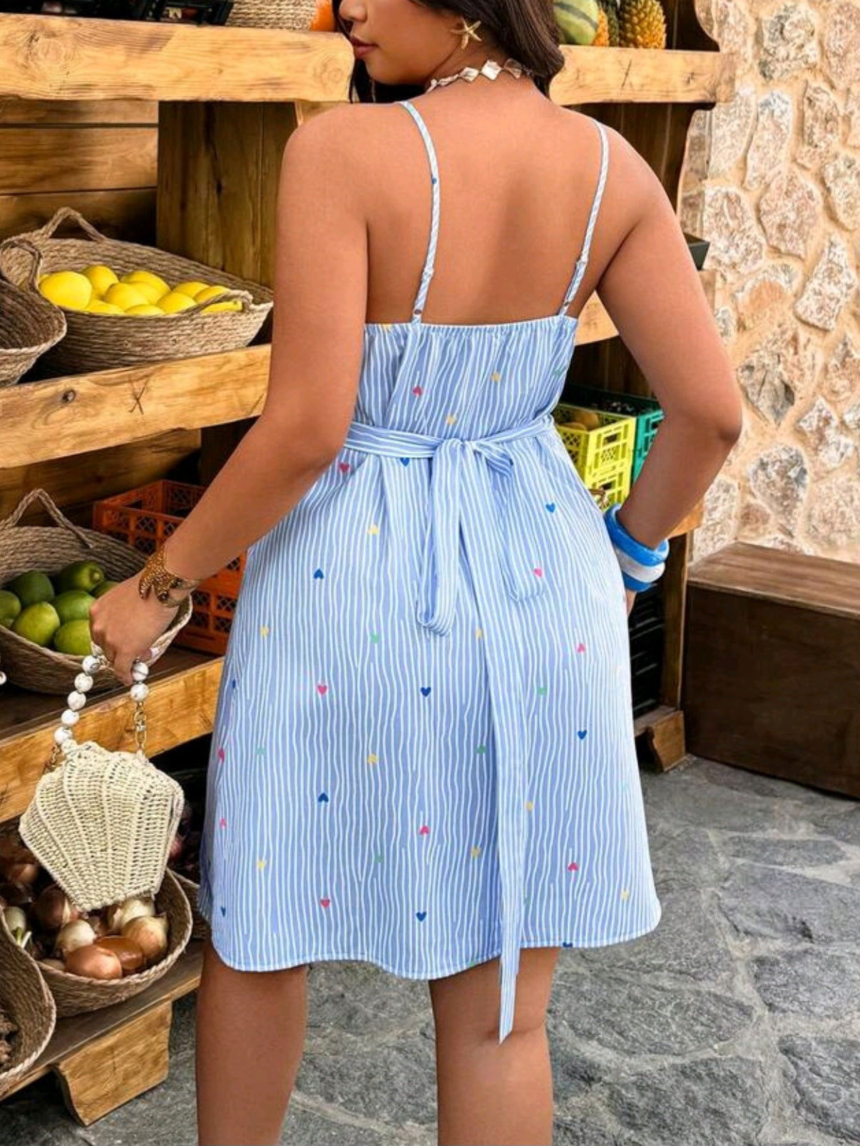4208 Print Wrap Dress