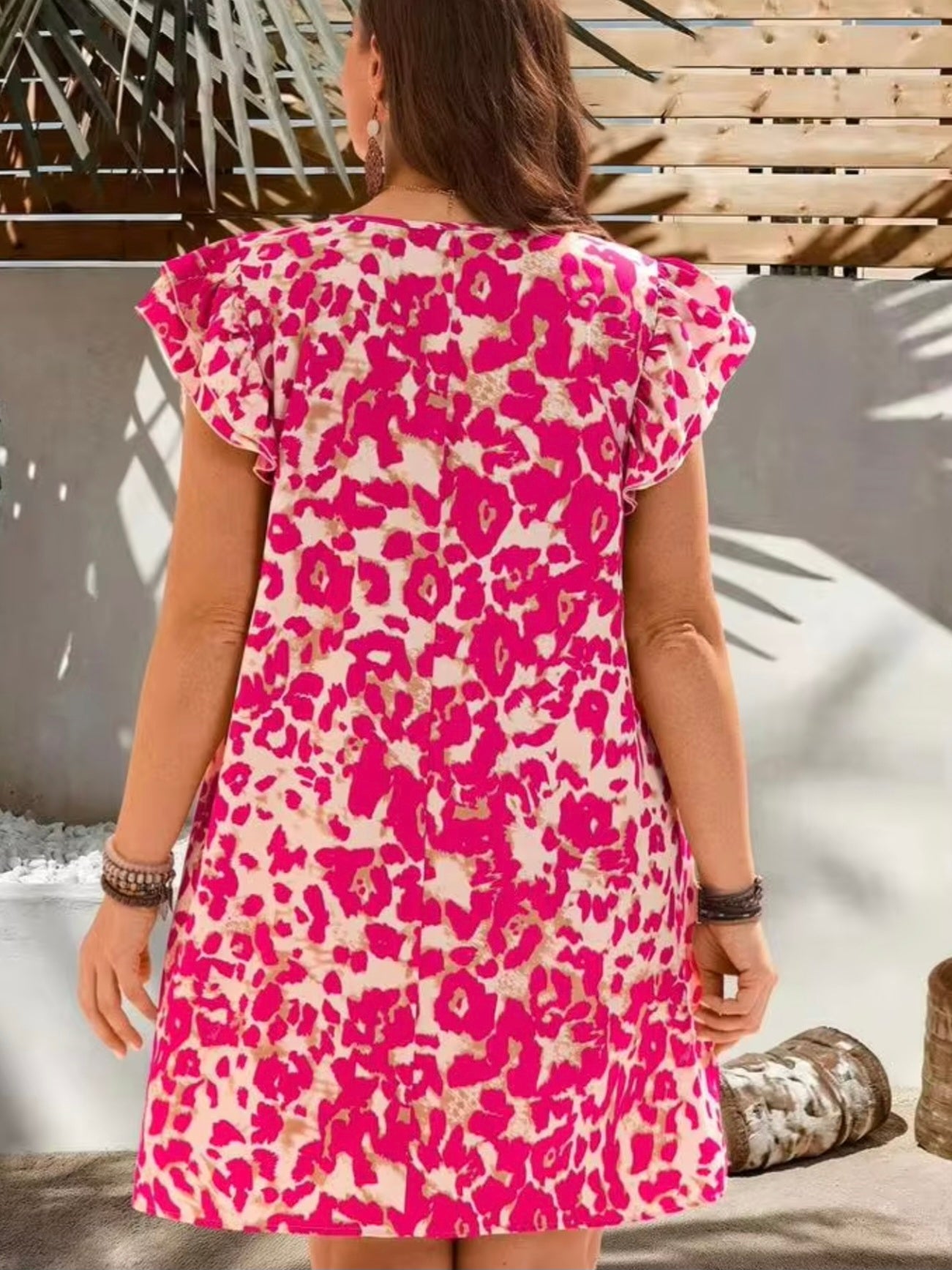 4509 Ruffled Hem Dress