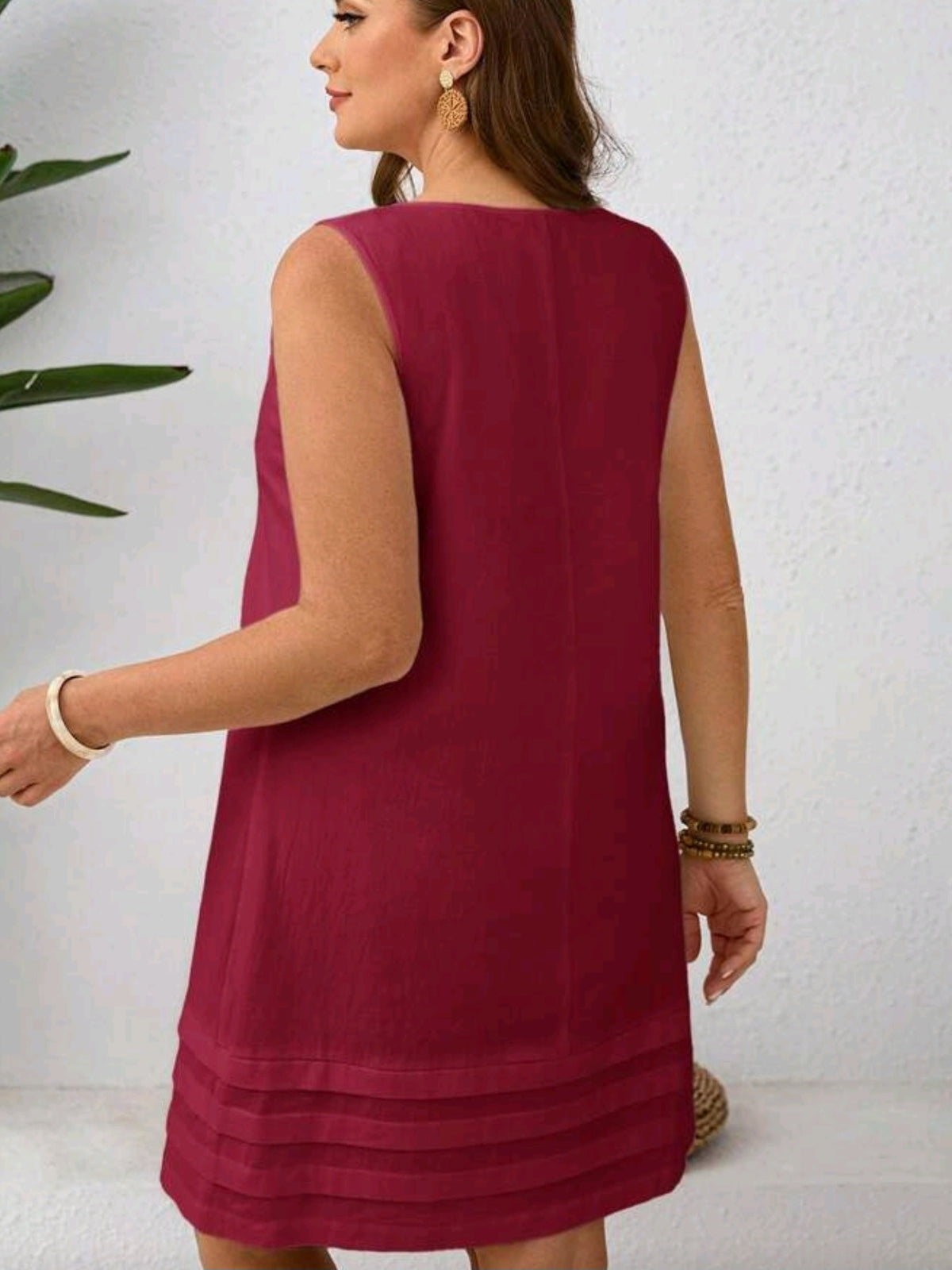 5965 Sleeveless Boho Dress