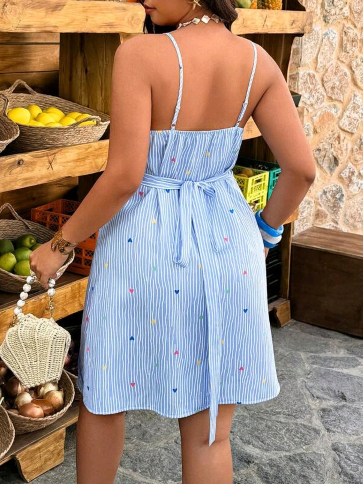 4208 Print Wrap Dress