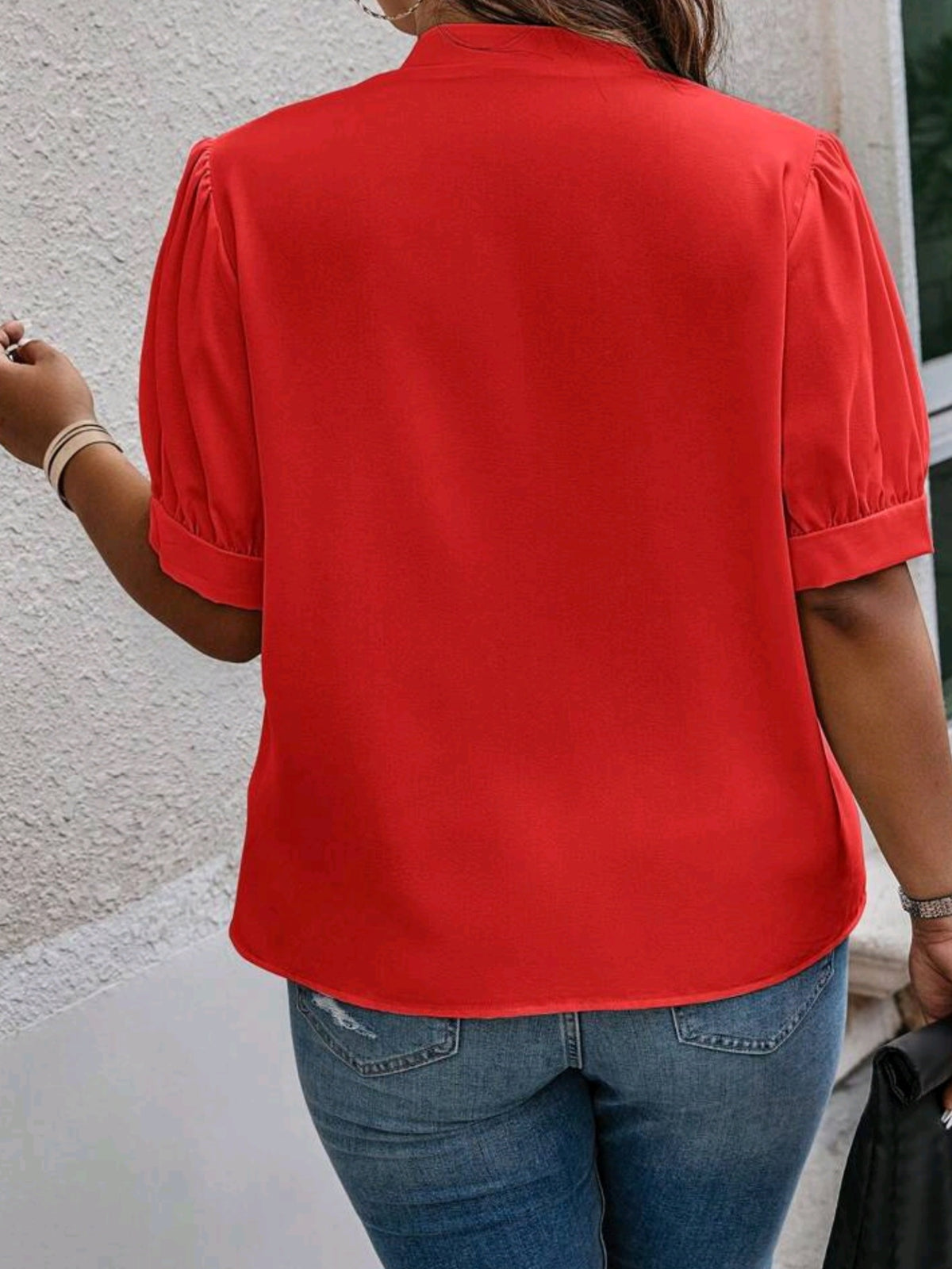 7565 Solid Color Short Sleeve Shirt
