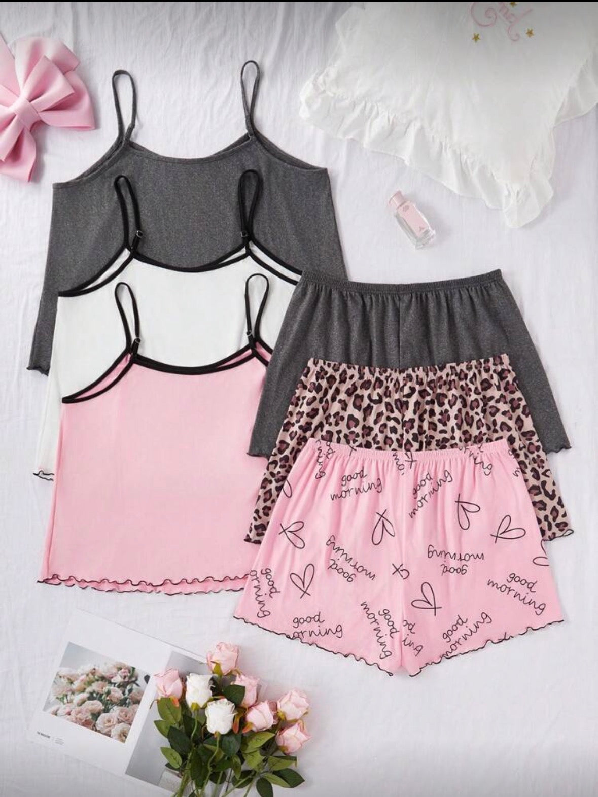 #3744 3 piece pajama set