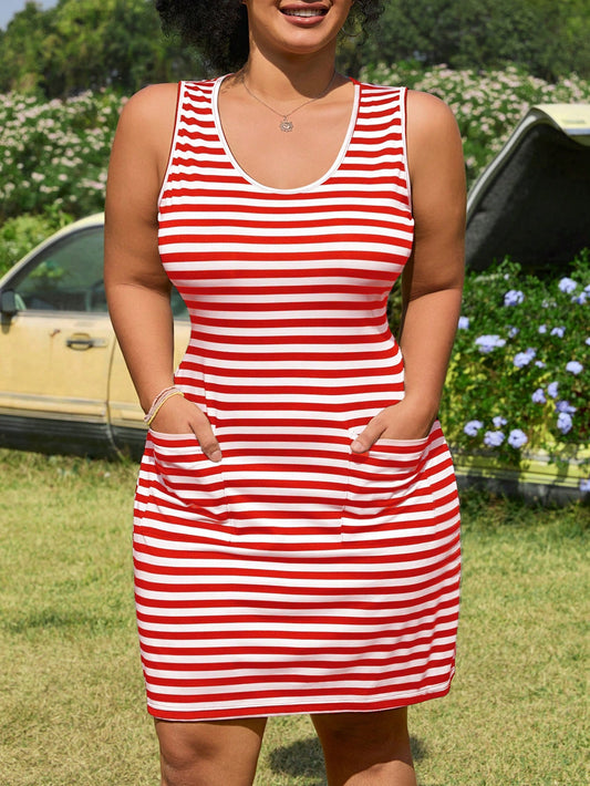 2009 / 9917 Casual Striped Camisole Dress