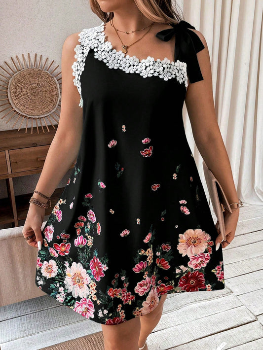 7318 Asymmetrical Neck Dress