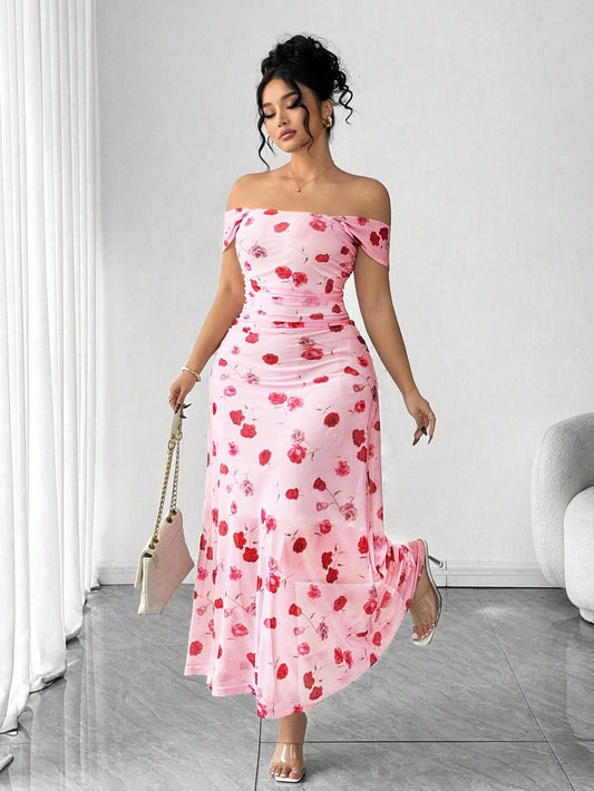 #1617 Off-Shoulder Dress