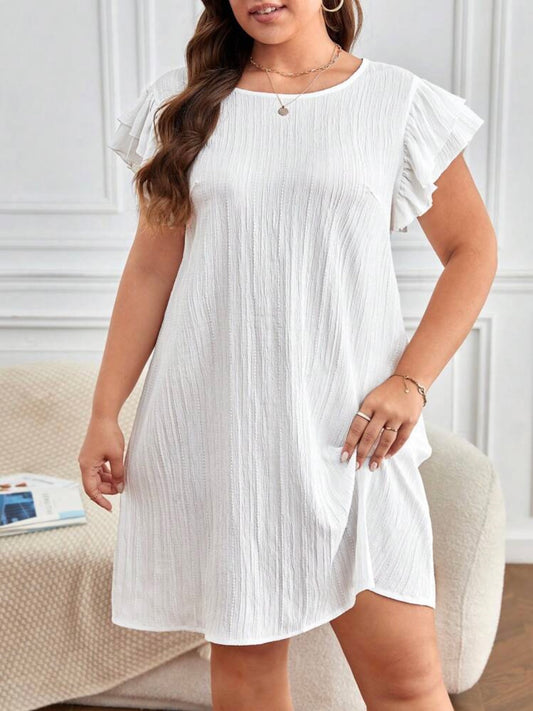 Ruffle Trim Dress
