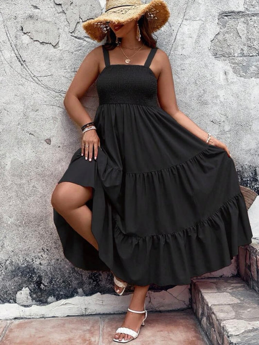 Ruffle Hem Cami Dress