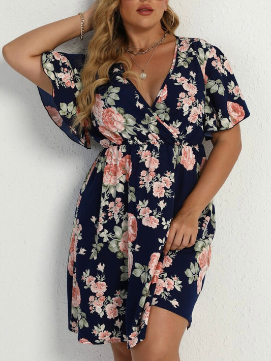 Butterfly Sleeve A-line Dress