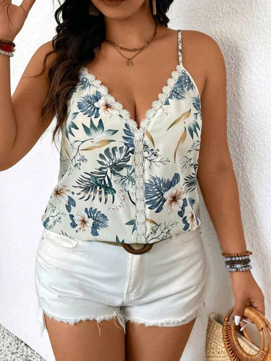#3482 Floral Printed Camisole Top