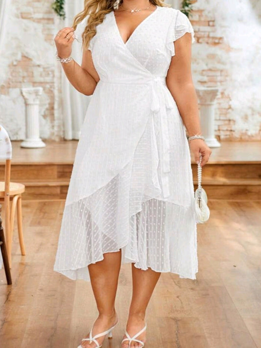 #8401 Wrapped Neck Dress