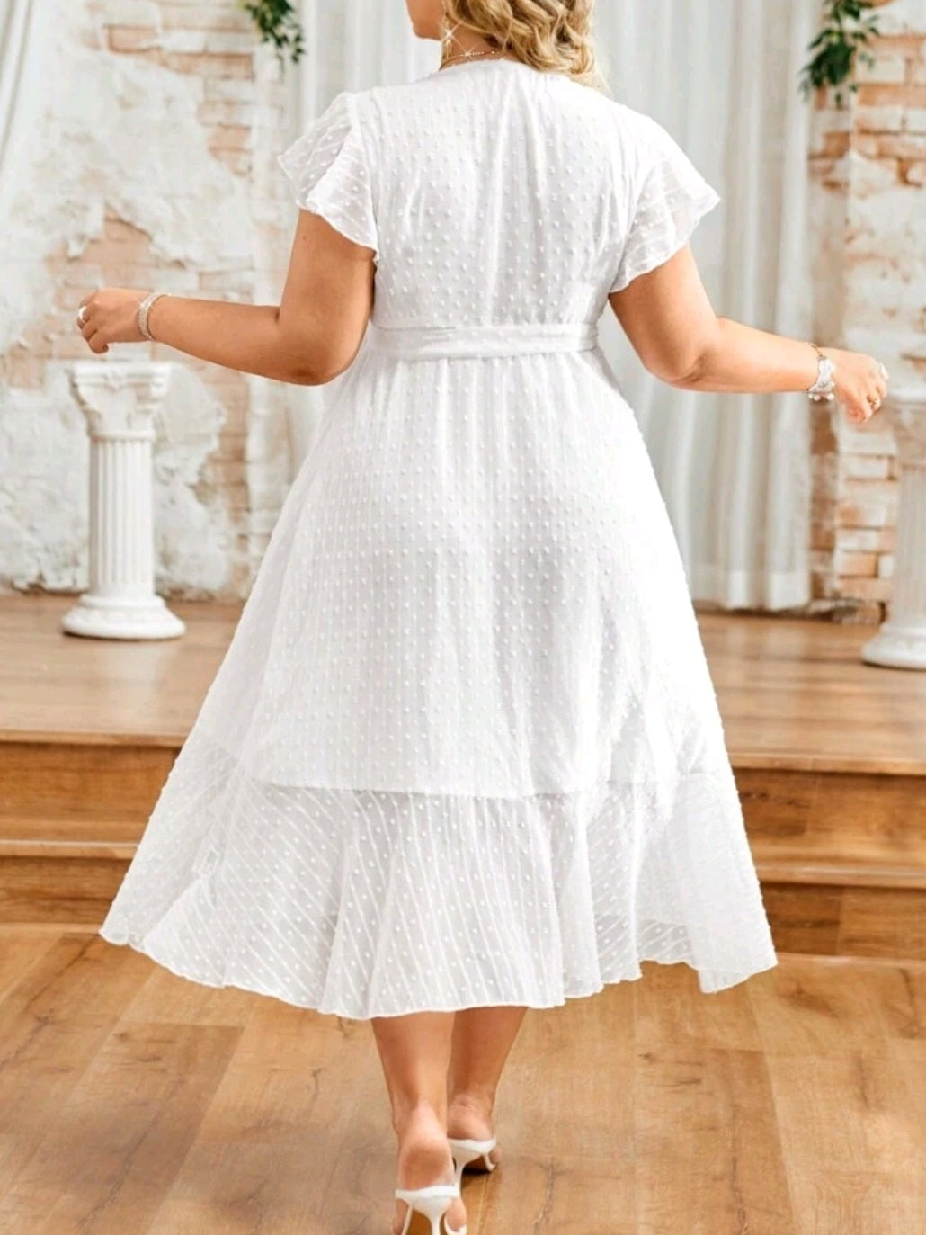 #8401 Wrapped Neck Dress