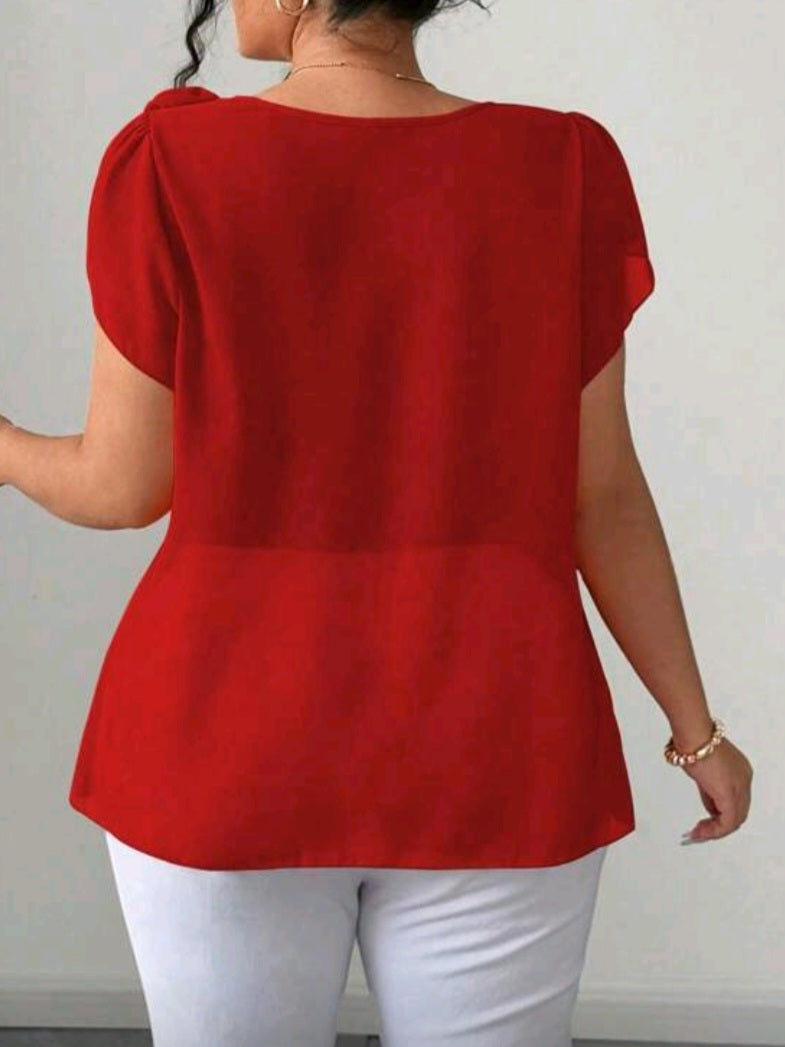 #4594 3D Floral Blouse