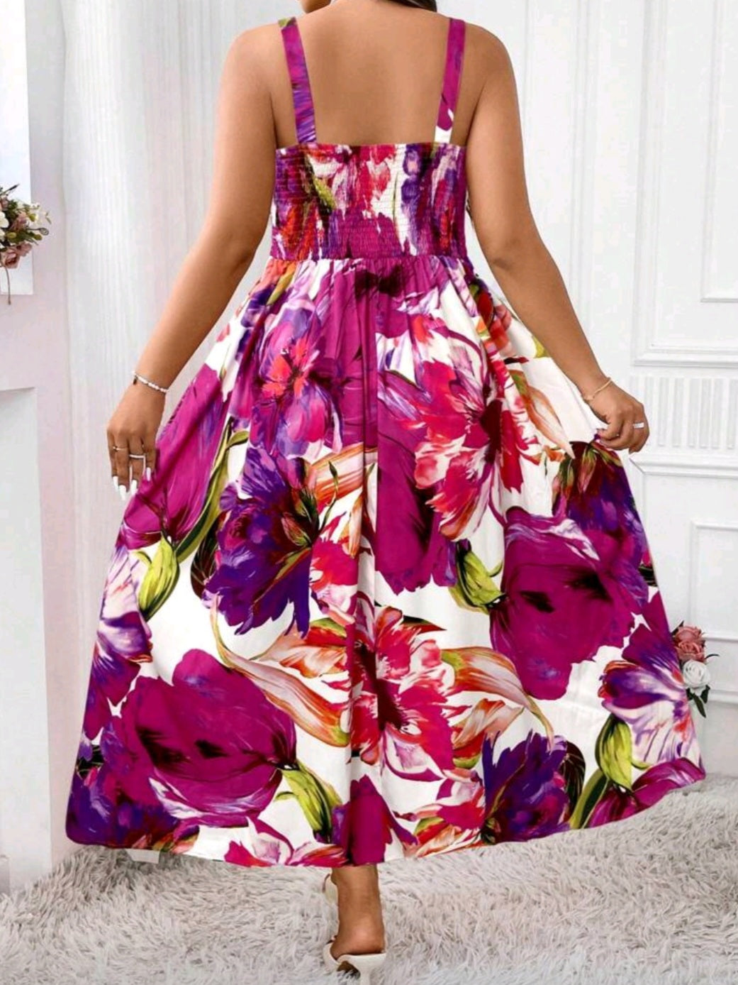 #3363 Random Printed Maxi Dress