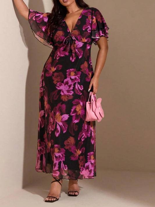 9660 Ruffle Sleeve Dress