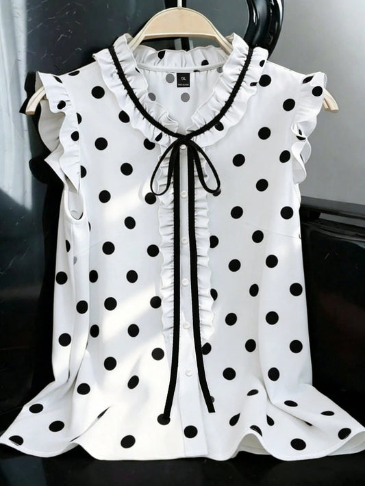 4916 Tie Neck Blouse