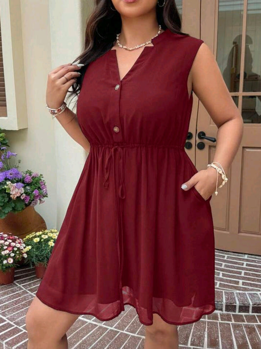 0542 Chiffon Sleeveless Dress