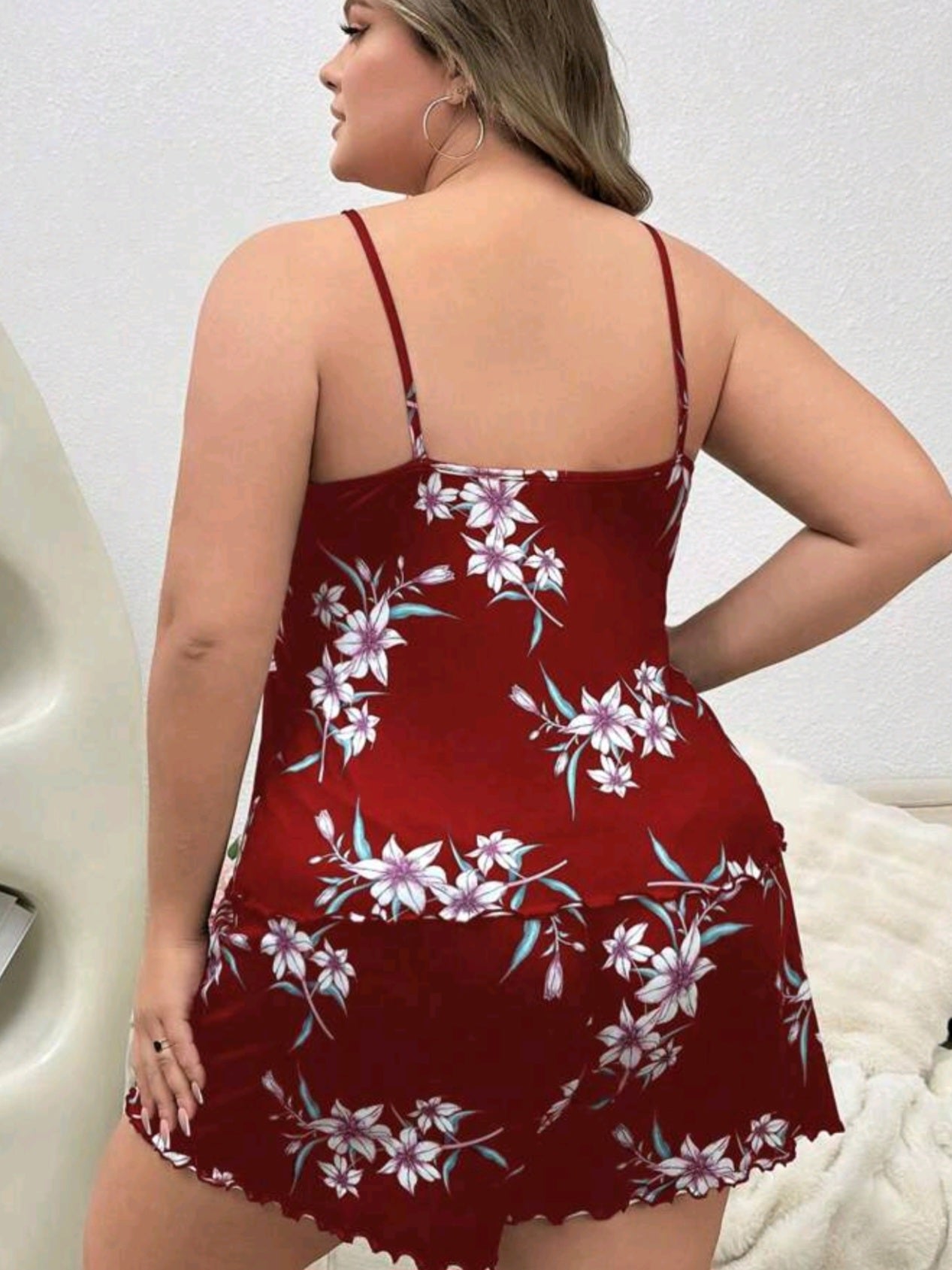 #6736  Spaghetti Strap Cami Pajama Set