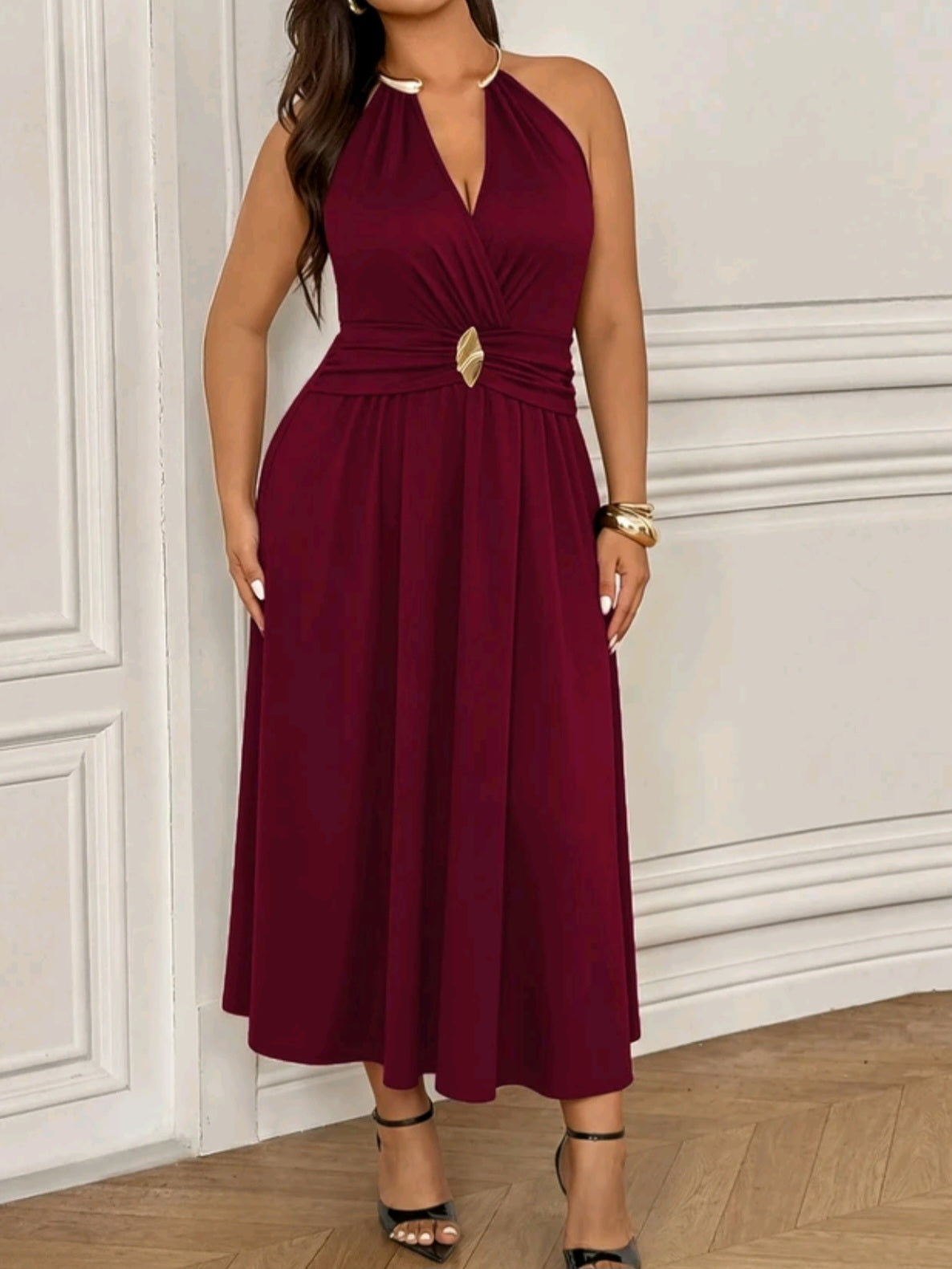 1267 Halter Neck Dress