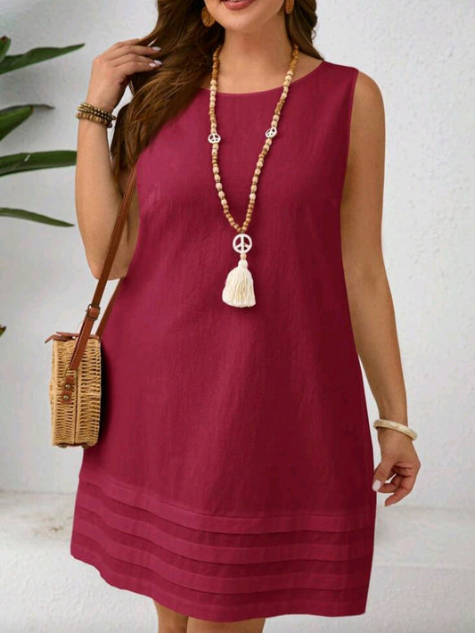 5965 Sleeveless Boho Dress