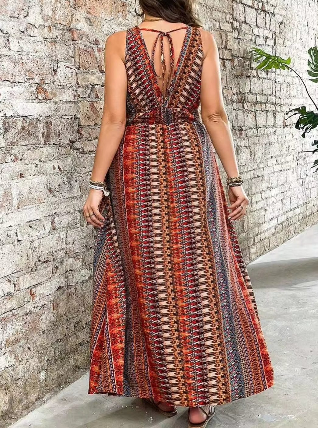 2255 Striped Maxi Dress