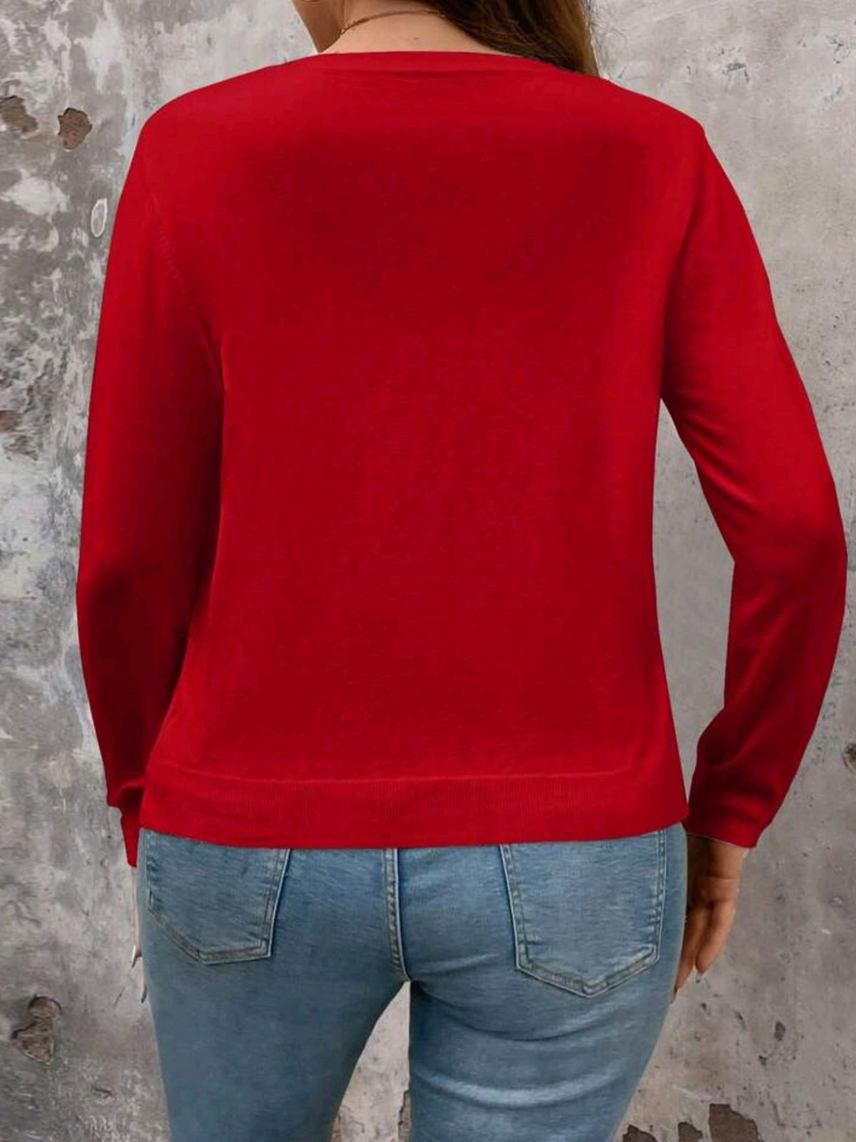 2294 Open Front Long Sleeve Cardigan