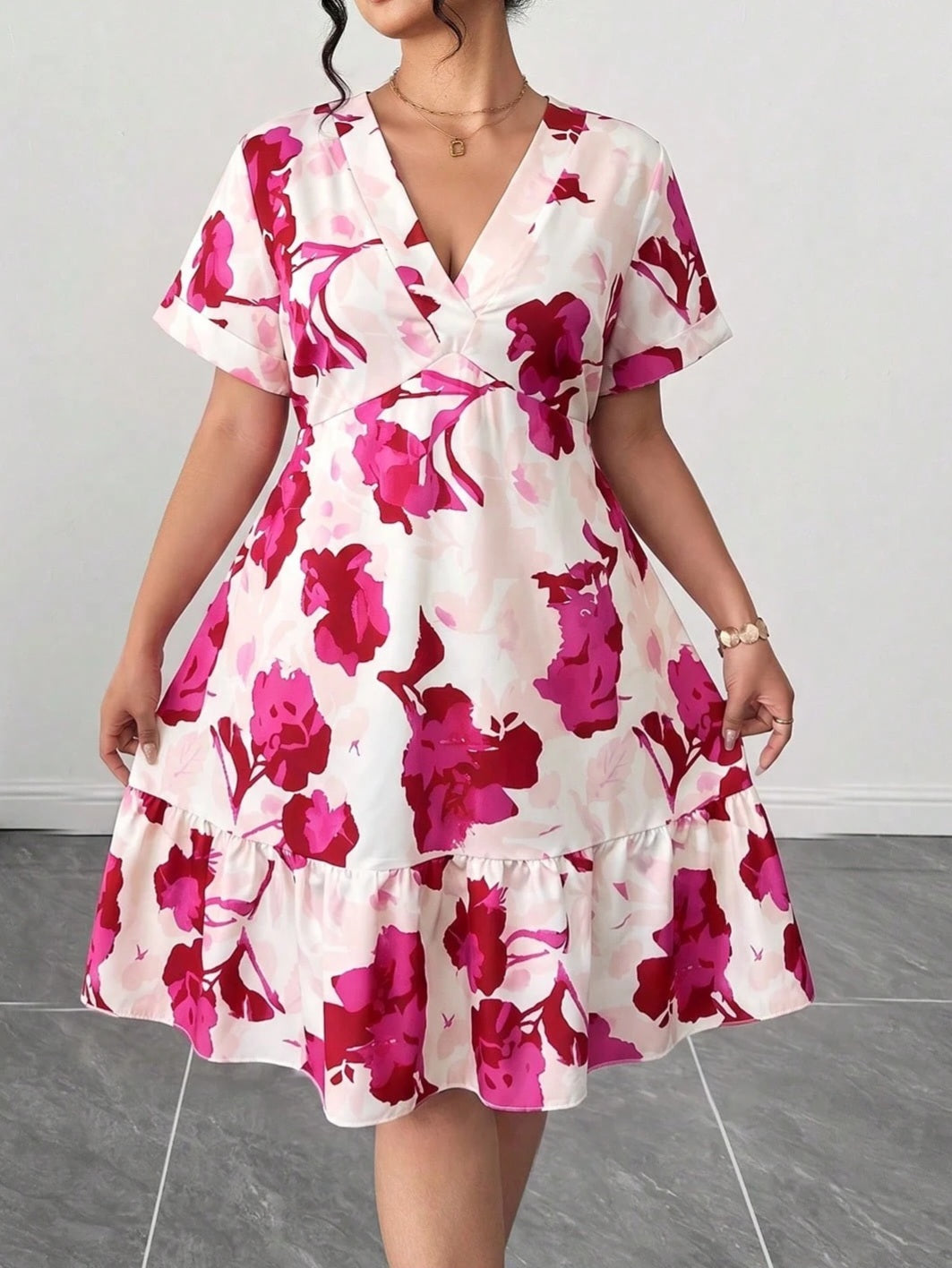 1480 Floral Boho Dress