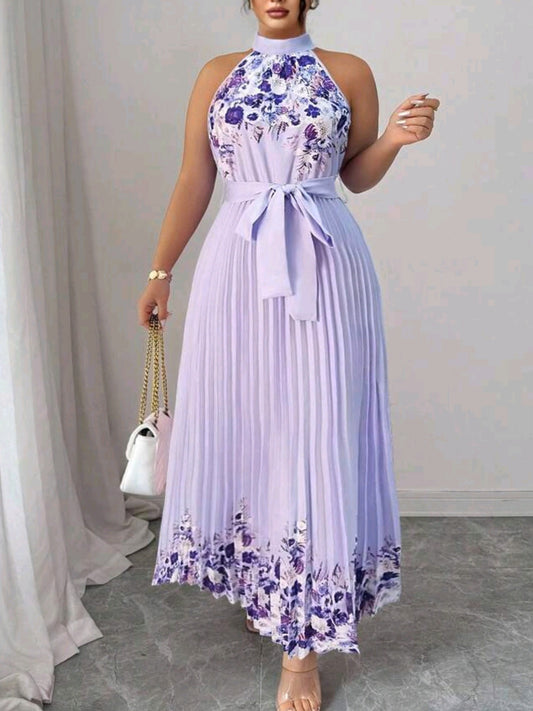 7320 Pleated Maxi Dress